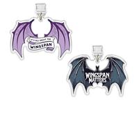 Set 2Pcs It's All About The Wingspan, Wingspan Matters Kindle Charms, Dust Plug Charm 1.5 Inches ACOTAR, Bookish, Bat Wing, Fantasy Lightning/Type C Acrylic Material Accessories for E-Reader for Phone