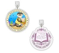 Set 2Pcs More Acotar Less Reality, Crescent City Postal Service Kindle Charms Dust Plug Charm 1.5 Inches Bookish Book Club Fantasy Opossum Lightning/Type C Acrylic Material Accessories for E-Reader