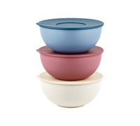 SET 3 Ø16CM CONTAINERS WITH LID 'EVERYWHERE BIO' "FOOD STORAGE"