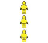 Set 3 Pcs Mini Small Yellow Most Accurate Mr Robot Cute Cartoon Embroidered Iron On Patches Craft Repair Embroidery Patch Applique DIY Clothing T-Shirt Polo Backpacks Cap Costume