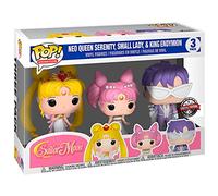 Set 3 Pop Figures Sailor Moon Queen Serenity Small Lady King Endymion Exclusive