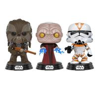 Set 3 Pop! Star Wars Tarfful Unhooded Emperor Utapau Clone 2017 Fall Convention Exclusive