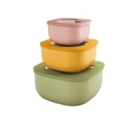 SET 3 SHALLOW CONTAINERS 'STORE&MORE BIO' "FOOD STORAGE"