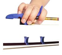 Set 4/4 Violin Viola Bow Stopper Grip Posture Corrector Training Tool Accessories(Blue)