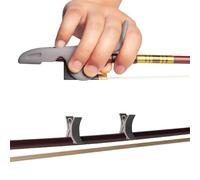 Set 4/4 Violin Viola Bow Stopper Grip Posture Corrector Training Tool Accessories(Gray)