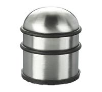 Set 4 Doorstop Buffer Round Stainless Steel Silver Door Stopper Heavy Anti-Slip
