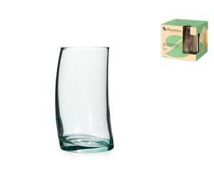Set 4 Glasses Penguin In Recycled Transparent Glass Cl 39