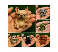 (Set (6 different styles)) Independent station new funny animal middle finger flat 2D wooden home wall decoration to send friends gifts