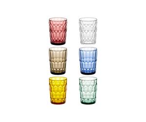 SET 6 TALL TUMBLERS "VANITY"