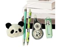 Set - Animal Correction Tape | Writing Pen Combo - Complete Student Supplies Set, Including Eraser School College Classroom Making Gift Event