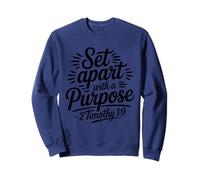 Set Apart With A Purpose - Retro Bible Verse Christian Faith Sweatshirt