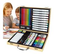 Set-Artist Needs Premium Pastel With Sketchbook | Premium Portable Zipper Case | Teaching For Crafts, Vivid Colors, Artificial Needs For Creative Inspiration, V