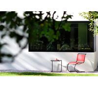 Set B 9 All Season Outdoor Side Tables Thonet White - clear glass - THONET B9 ALL WEISS RAUCH