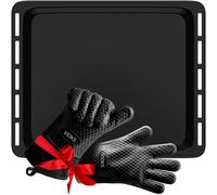 Set Baking Tray Whirlpool 481010657928 450 x 375mm with 2 Silicone Oven Gloves