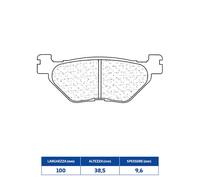 Set Brake Pads rakes 1084RX3 Yamaha 900 TDM 02/13