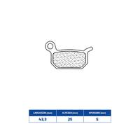 Set Brake Pads rakes 1128MX10 Gas 50 Mc 21/24
