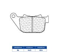 Set Brake Pads rakes 1150RX3 Harley Davidson 883 XL Sportster 04/09