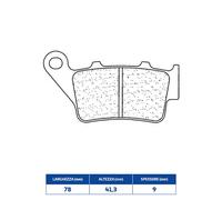 Set Brake Pads rakes 2353RX3 Aprilia 457 Rs E5 24/24
