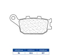 Set Brake Pads rakes 3079MSC Honda 250 Nss Jazz 01/04