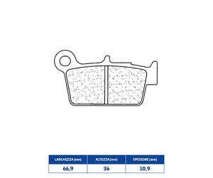Set Brake Pads rakes 1103RX3 Aprilia 450 Rxv 05/08