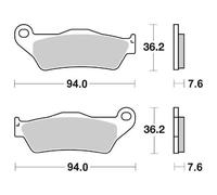 Brake Pads for SUZUKI UH 150 BURGMAN 2002-2006 Front Scooter SBS