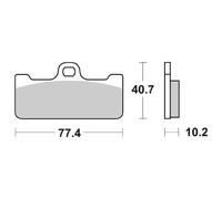 Set Brake Pads SBS 711DC BMW 1000 HP4 Race 17/18