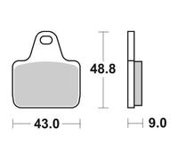 Set Brake Pads SBS 887DS-1 Brembo 0 Racing Front XA88810 P2 34 00/00