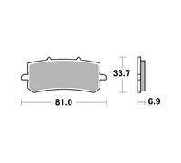 Set Brake Pads SBS 962RST J Juan 0 CALIPER Radial Fixed 2P 82MM