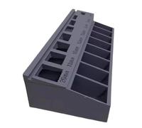 Set Consistent Screw Storage Tray with Tagging Openings and Hardwearing Strategy Compartments Customizable Screw Divider Container