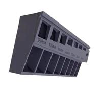 Set Consistent Screw Storage Tray with Tagging Openings and Hardwearing Strategy Compartments Multiple Compartment Hardware Storage