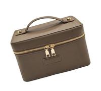 Set Cosmetic Storage Bag PU Leather Produced Removable Compartment Compact 20.5x14x11.5cm Holds Toiletries Cosmetics Transportable Gift Option Travel Planner