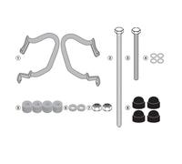 Set Crash BAR Tubular, Black, GIVI tn9150 for Fantic Caballero Scrambler 500