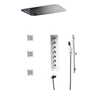 Set Dark Into The Wall 7 Function Constant Temperature Skylight LED Top Spray Not Rusting