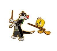 Set de 2 Pines Piolín y Silvestre en Hogwarts