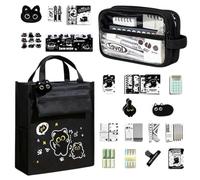 Set De Papelería para Niñas Kit de Papelería de con Organizador