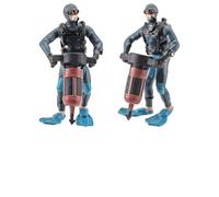 Set Decor Figurines Plastic Figurines Models Mini People Diver Swimmers Diver Miniature Figures Toy Decoration Hangs Outdoor House Decorations Large (B, One Size)