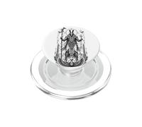 Set Desert Chaos God Ancient Egyptian Black and White Art PopSockets PopGrip for MagSafe