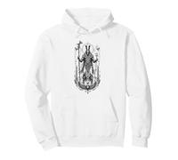 Set Desert Chaos God Ancient Egyptian Black and White Art Pullover Hoodie