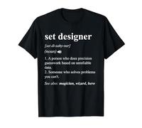 Set Designer Funny Dictionary Definition T-Shirt, Men, Black, 3X-Large
