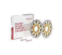 Set disk of brake brembo upgrade supersport round floating-partner for