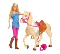 Set Doll Mattel Barbie With Horse And Accessories