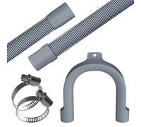 Set drain hose 4 m 19/22 mm 2 x clamps, 1 x bracket for washing machine
