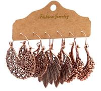 Set Earrings Women's Fashion Alloy Accessories Creative U Shaped Earrings Earrings Competition Dance Earrings (B, One Size)