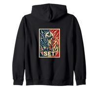 Set Egyptian God Storm Chaos Mythology Deity Zip Hoodie