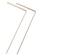 Set for Rods Copper Dual Pure Pendulum Plus Mat Teller Fortune Dowsing Divination Birch Detector Rods with Copper Handles