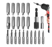 Set for Unscrewing Broken Screws - Screw Extractor, Screw Extractor and Extractor for Broken Screws, Screw Extractor, Set of 22 Pieces for Manual Unscrewing