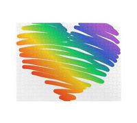 Set Gay Pride Lgbt Concept Colorful Flags,500 Pieces Puzzles for Adults-Wooden Jigsaw Puzzle for Adults Elderly