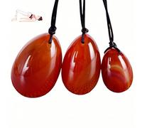 Set Green Jade Eggs Balls Stone Multiple Colors and Styles Natural Green Stones Jade Egg Massage Stone for Women Pelvic Strength Body Train Crystal Balls (Three-Piece Set,3pcs-14)
