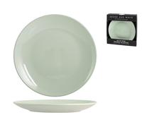 Set H&H New 4 Flat Plates Sea Foam in Stoneware/Gres 26cm