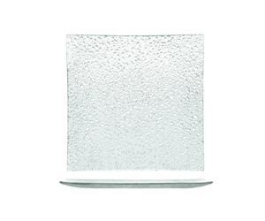 Set H&H New Drops 6 Square Plates, Glass, 25Cm